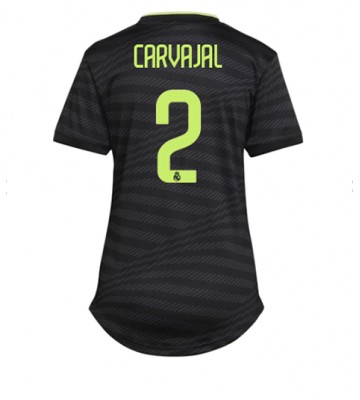 Real Madrid Daniel Carvajal #2 Tredjedrakt Kvinner 2022-23 Kortermet
